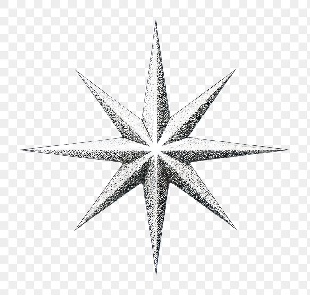 PNG  Star symbol white line