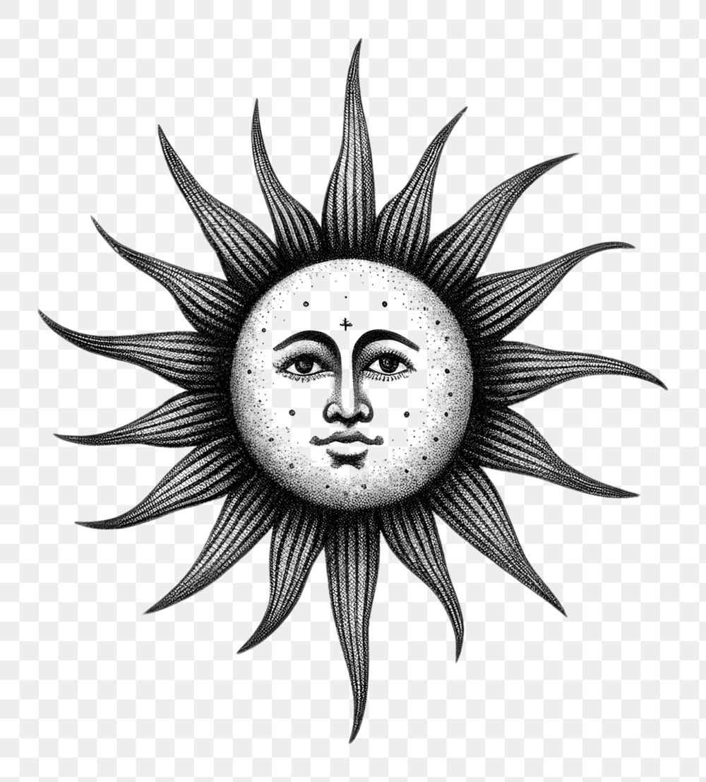 PNG  Sun drawing sketch art. AI generated Image by rawpixel.