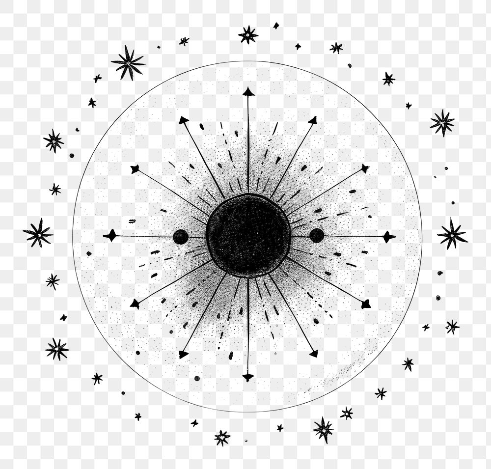 PNG  Astrology line white background creativity. AI generated Image by rawpixel.