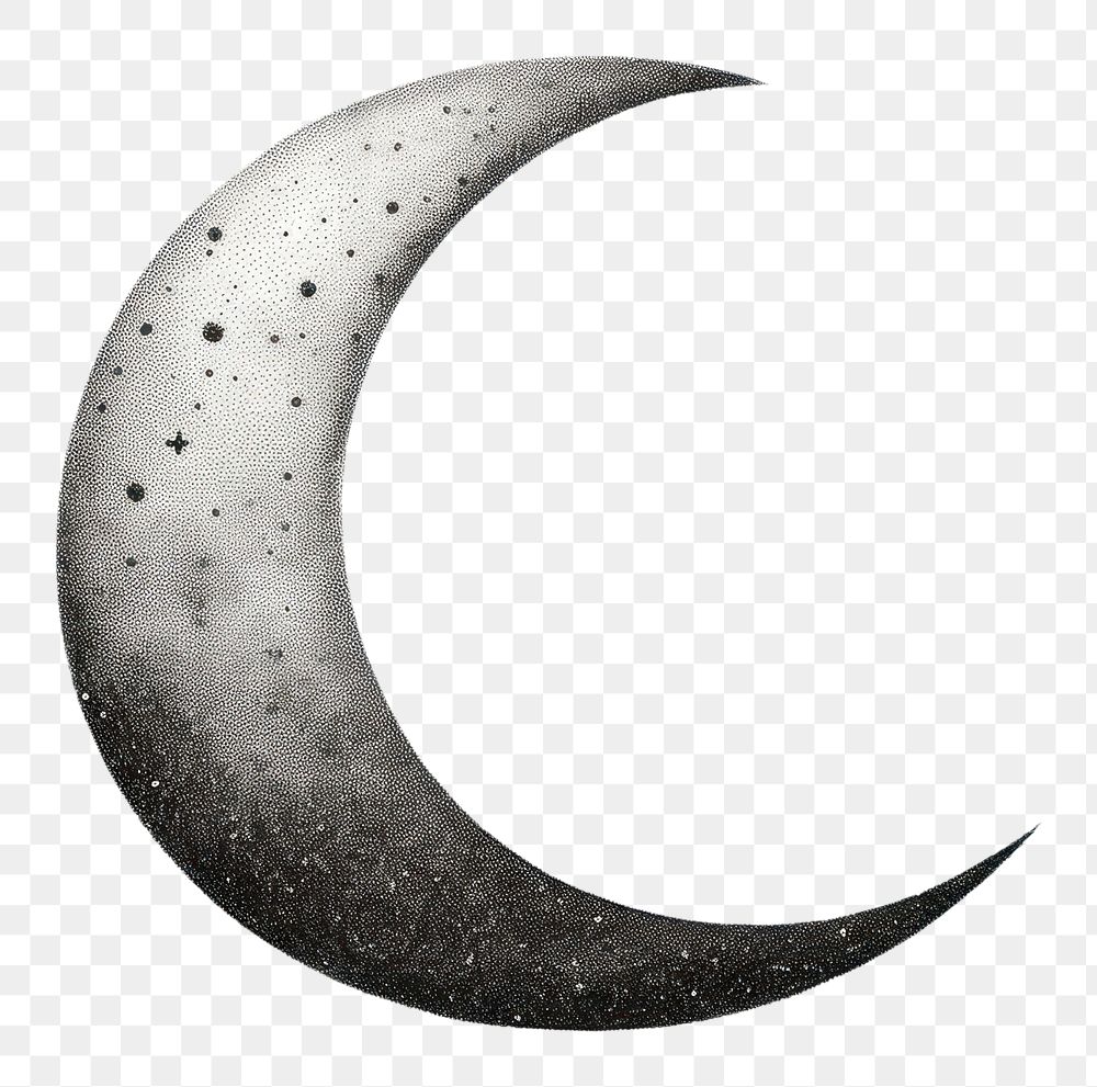 PNG  Crescent moon astronomy night transportation. AI generated Image by rawpixel.