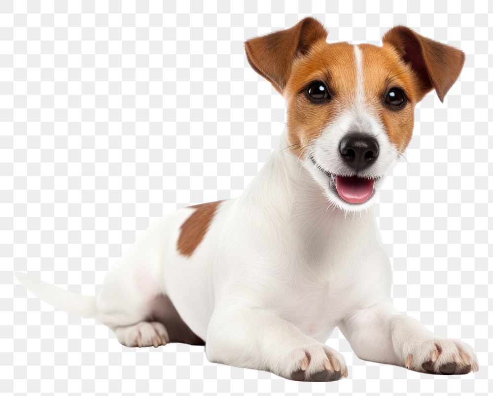 PNG  Jack Russell terrier dog mammal animal. AI generated Image by rawpixel.