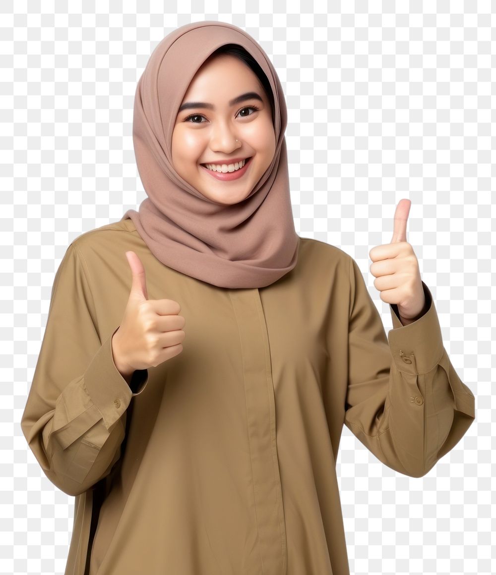 PNG Indonesian smiling smile hijab. AI generated Image by rawpixel.