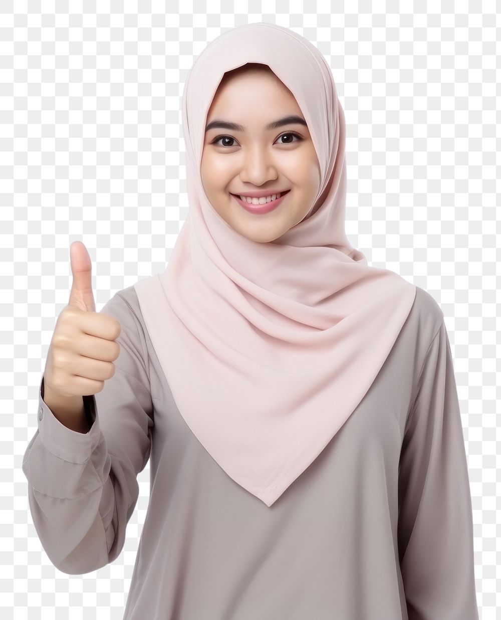 PNG Malay smiling smile hijab. AI generated Image by rawpixel.