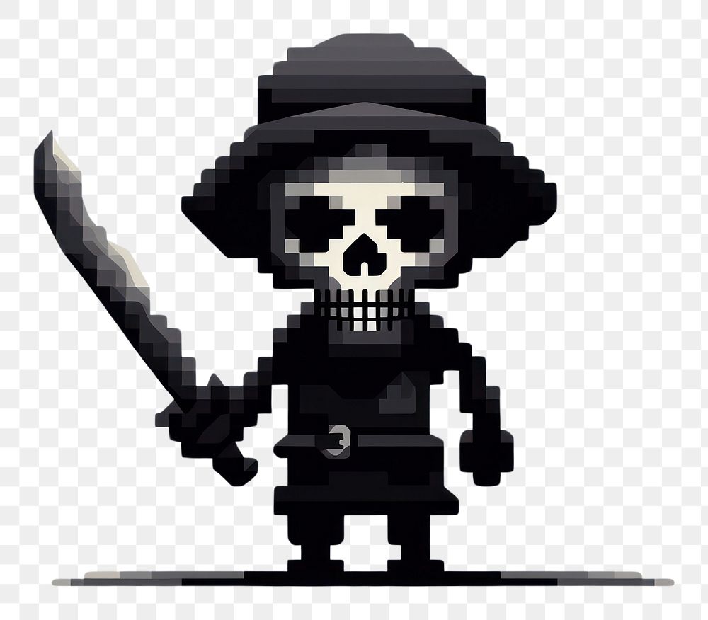 PNG Black bones skeleton pirate white background representation. AI generated Image by rawpixel.