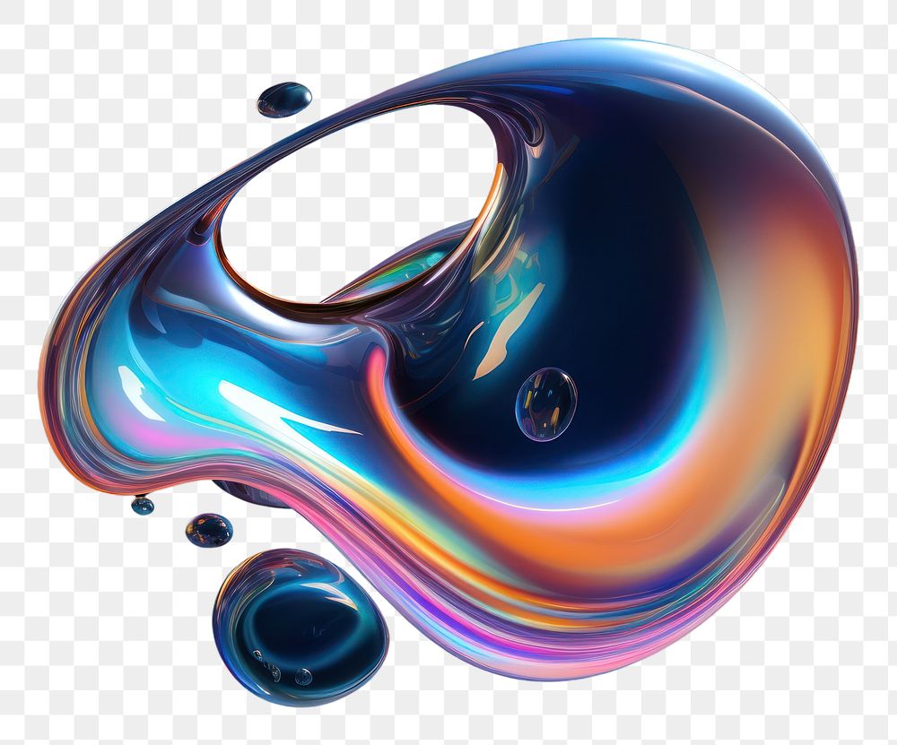 PNG Glass liquid round blob graphics jewelry shape
