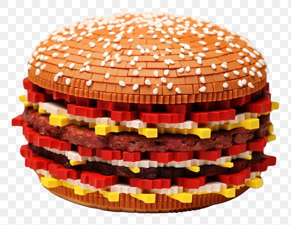 PNG Cute hamburger dessert food cake. AI generated Image by rawpixel.