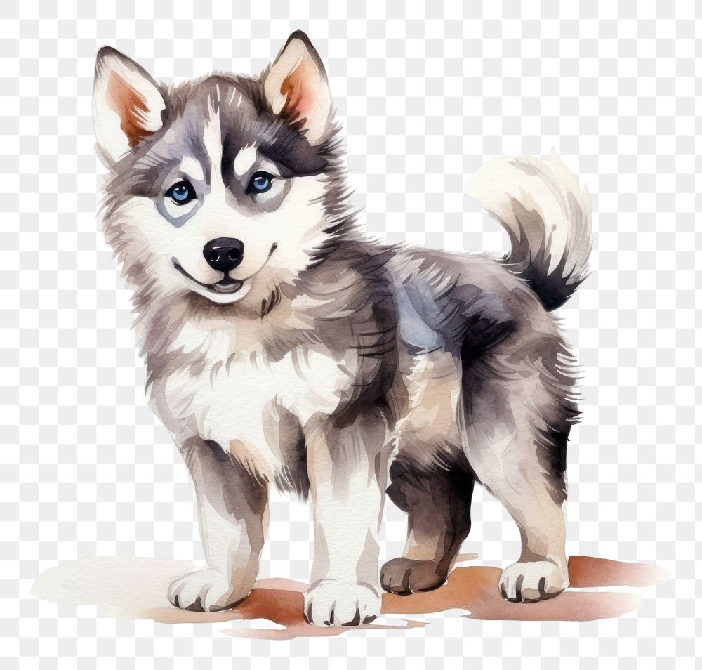 PNG Cute Husky mammal animal husky. AI generated Image by rawpixel.