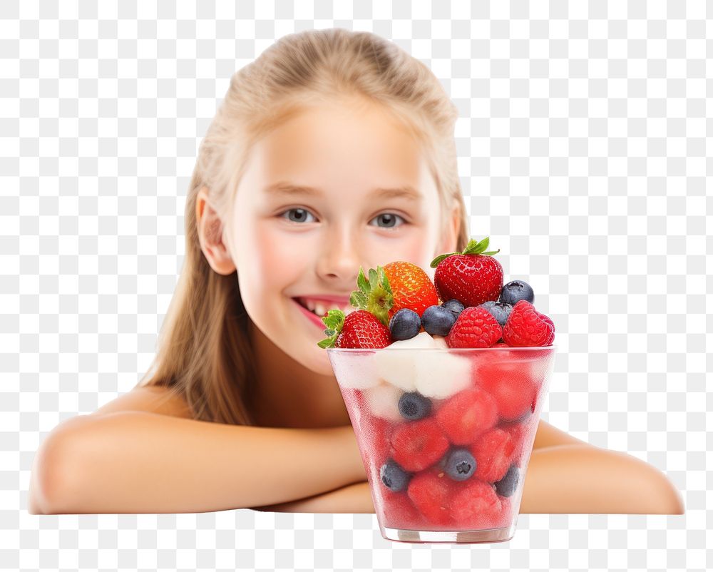 PNG Fruit smoothie dessert smiling eating. AI generated Image by rawpixel.
