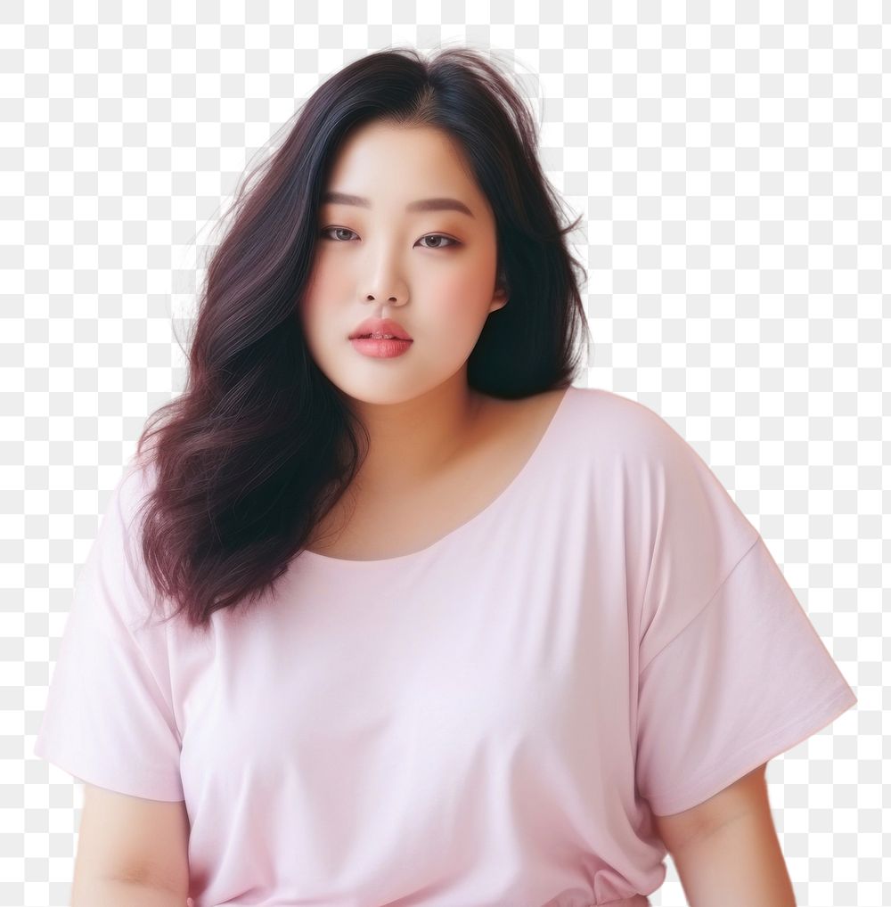 PNG Photo of Singaporean chubby women portrait fashion adult. AI generated Image by rawpixel.