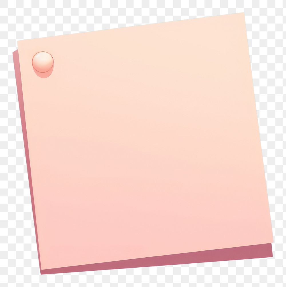 PNG  Blank sticky post it note with thumbtack paper rectangle letterbox. AI generated Image by rawpixel.