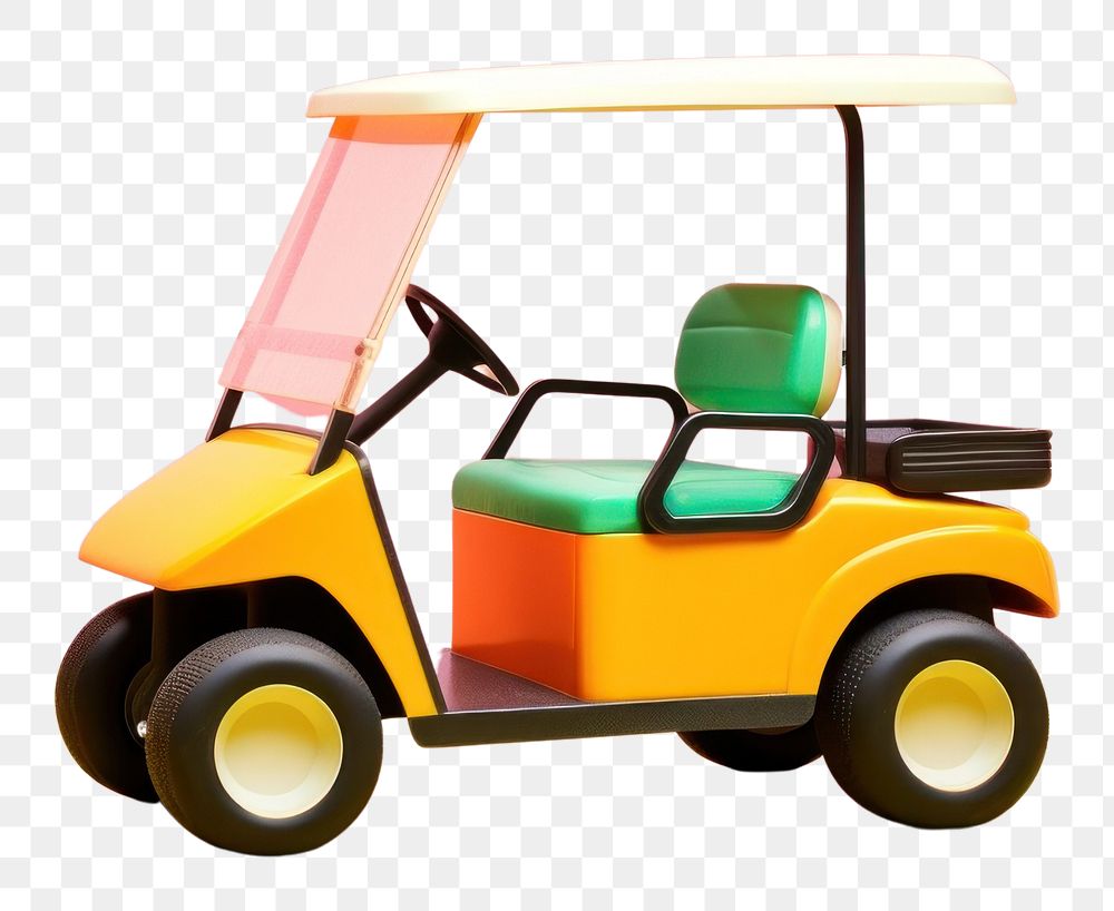 PNG Golf cart vehicle wheel fun. AI generated Image by rawpixel.