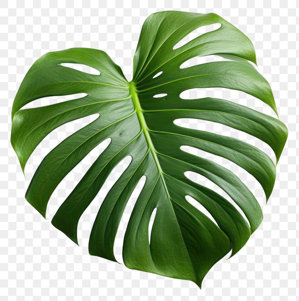 PNG  Monstera leaves leaves plant leaf white background. AI generated Image by rawpixel.