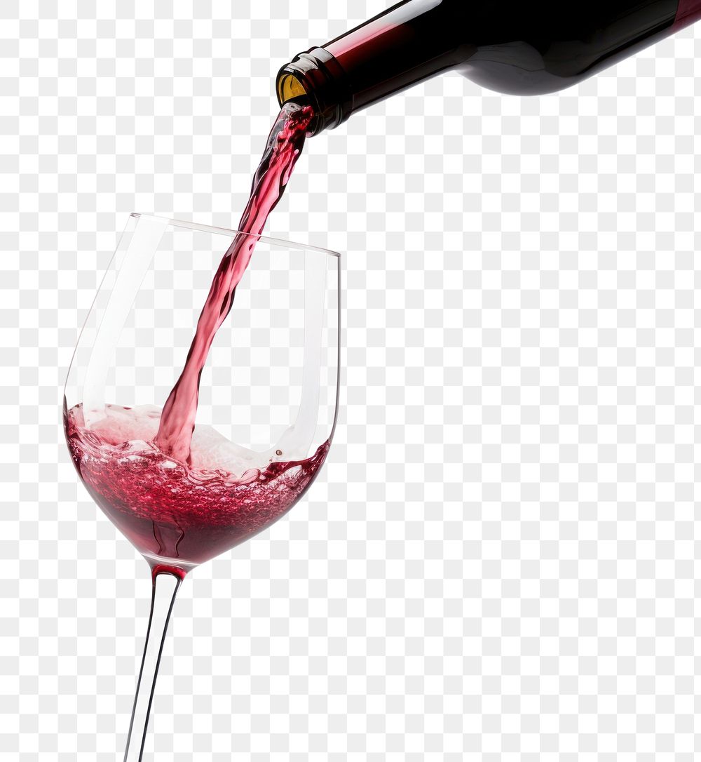 PNG Pouring red wine in a glass pouring bottle drink. AI generated Image by rawpixel.