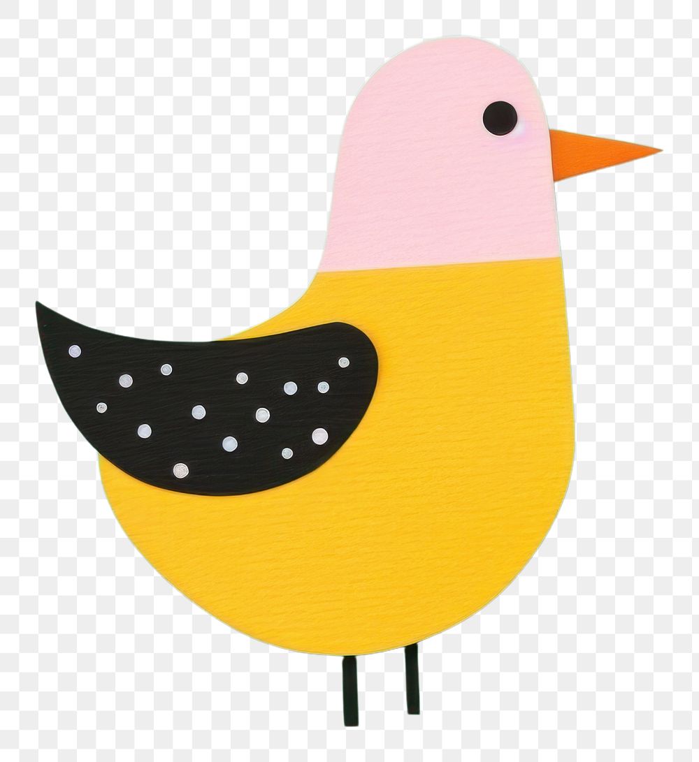 PNG Cute bird animal beak art. AI generated Image by rawpixel.