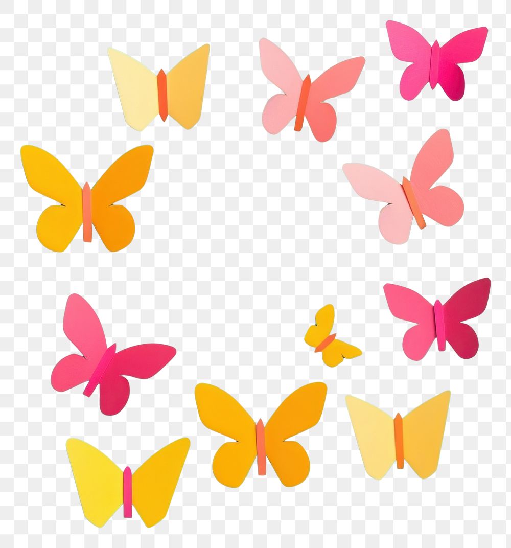 PNG  Cute butterflys petal creativity fragility. AI generated Image by rawpixel.
