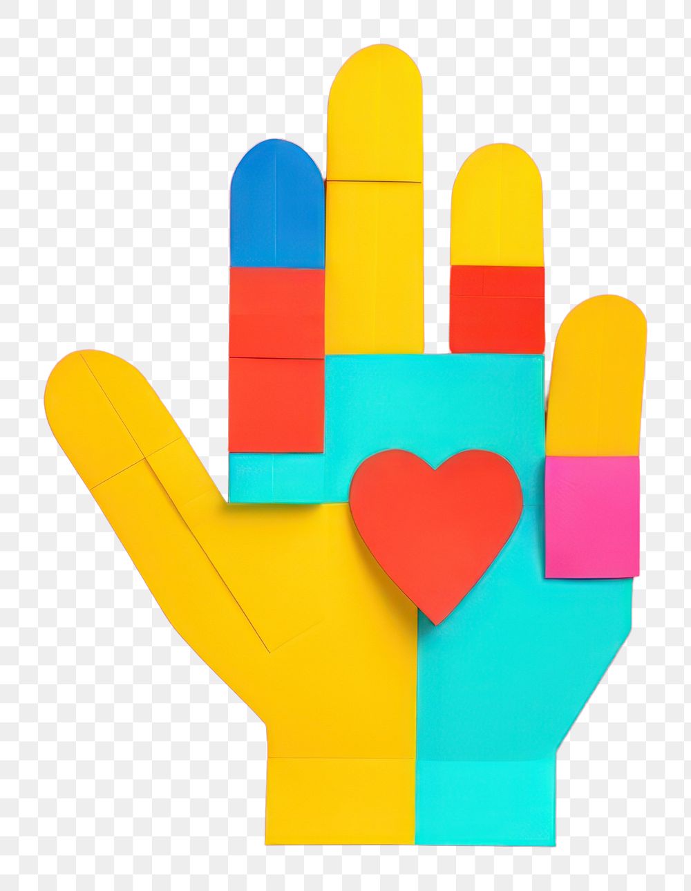 PNG  Hand i love you glove creativity gesturing. AI generated Image by rawpixel.