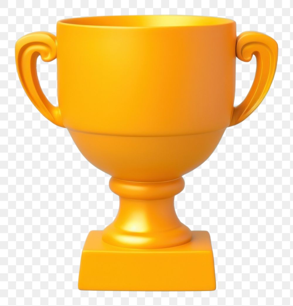 PNG  A golden trophy cup achievement refreshment investment. AI generated Image by rawpixel.