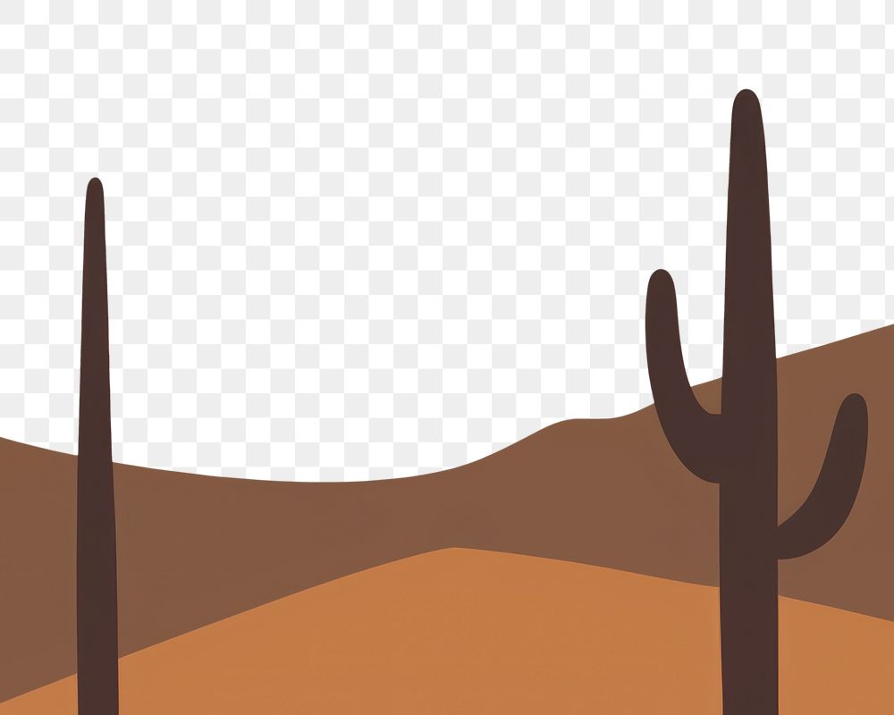 PNG Moon Desert Cactus Boho desert backgrounds outdoors. AI generated Image by rawpixel.