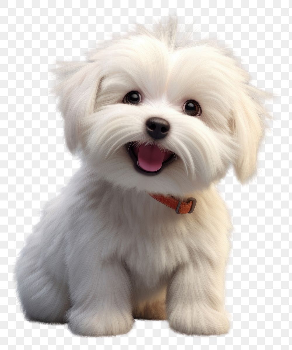 PNG Coton de tulear mammal animal puppy. AI generated Image by rawpixel.