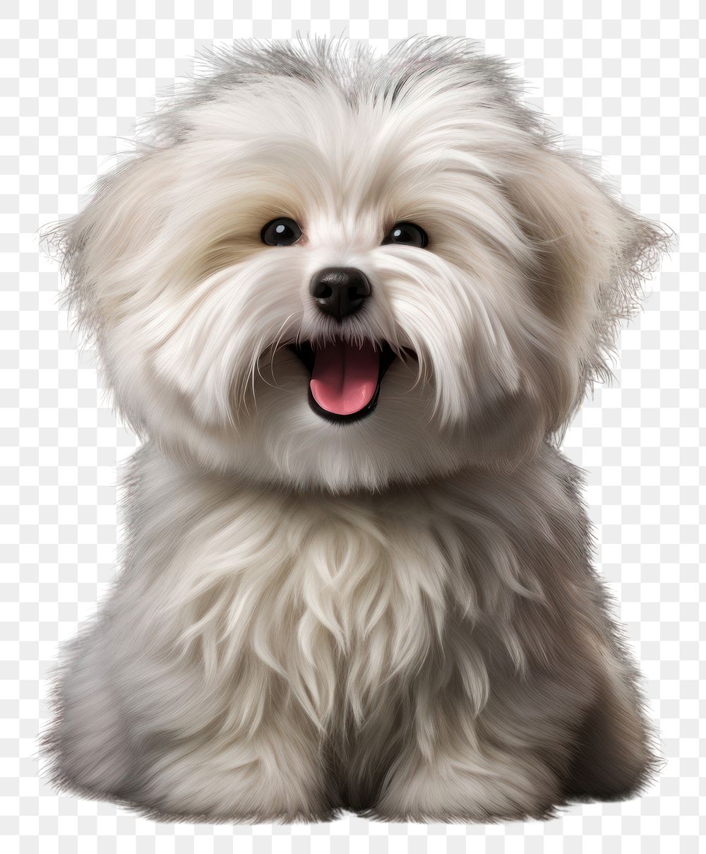 PNG Coton de tulear toy mammal animal puppy. AI generated Image by rawpixel.