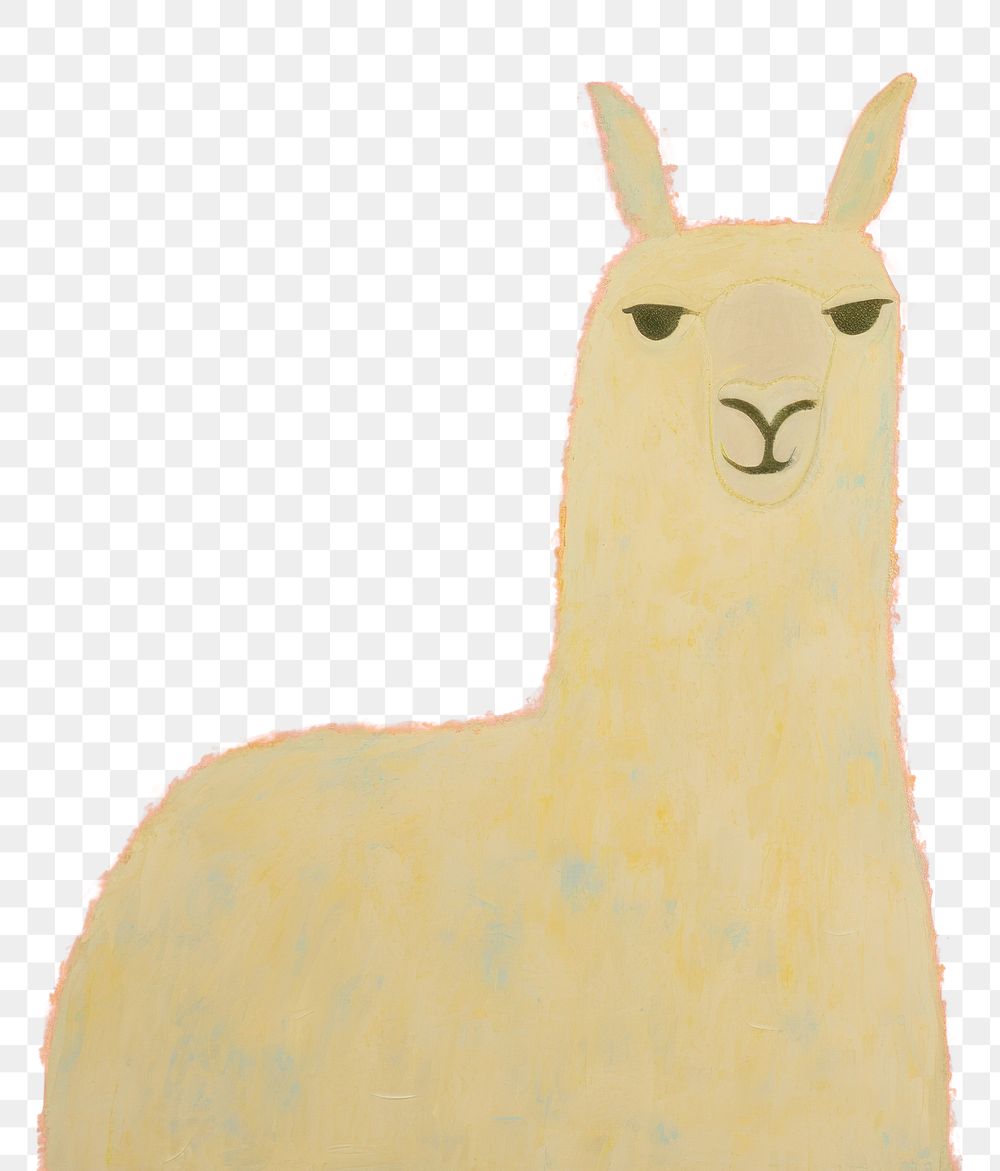 PNG Alpaka animal mammal alpaca. AI generated Image by rawpixel.