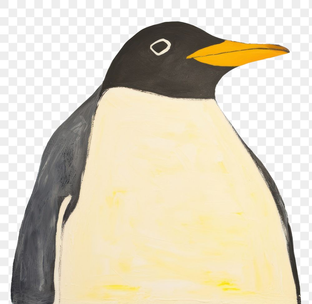 PNG Fat penguin animal bird wildlife. AI generated Image by rawpixel.