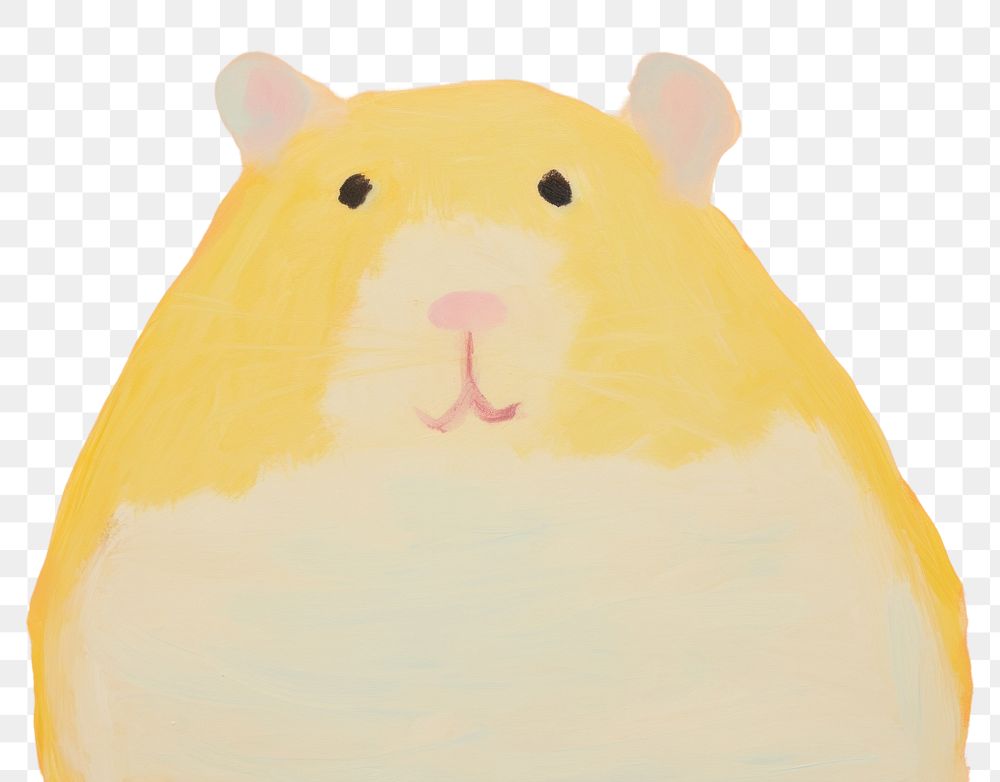 PNG Hamster painting animal mammal. AI generated Image by rawpixel.