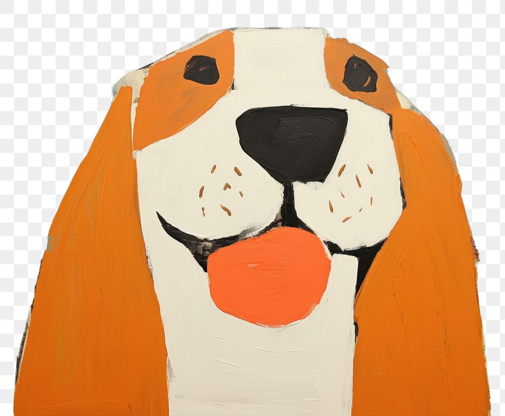 PNG Happy beagle painting art anthropomorphic. AI generated Image by rawpixel.