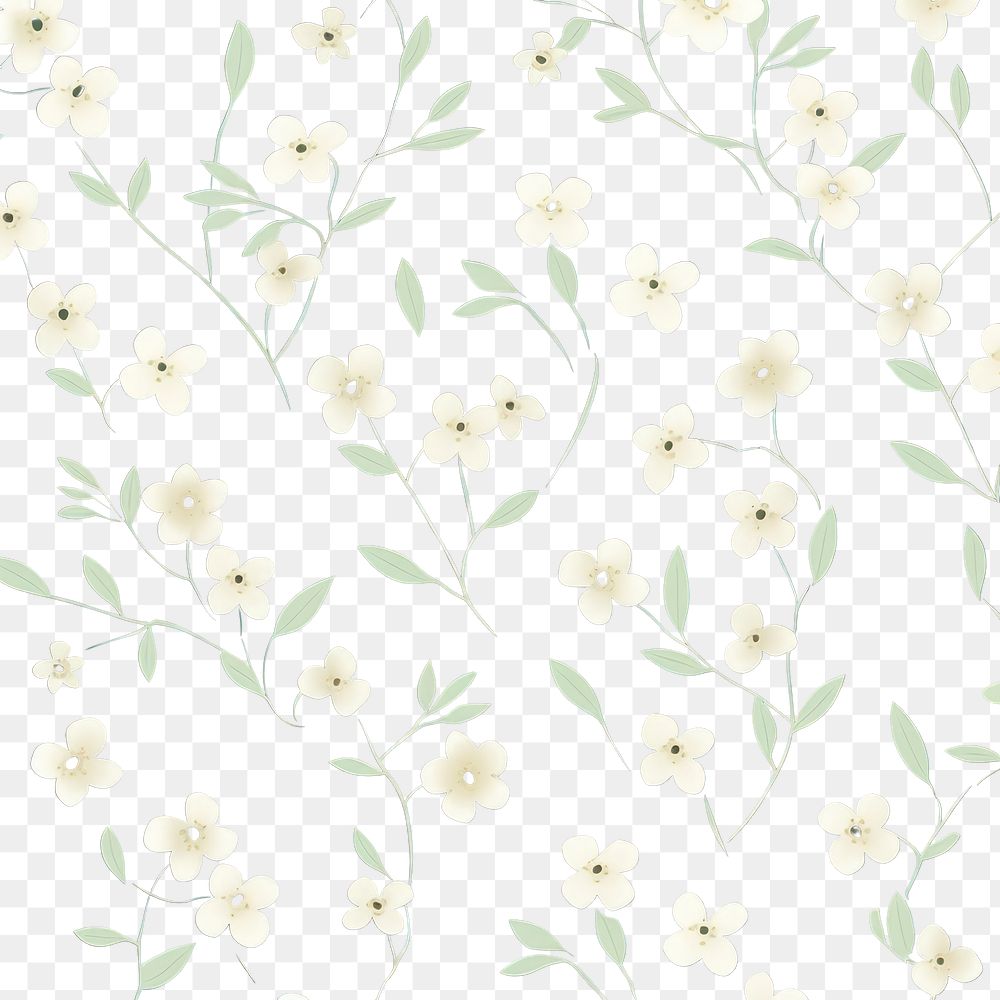 PNG Pattern backgrounds flower plant. AI generated Image by rawpixel.