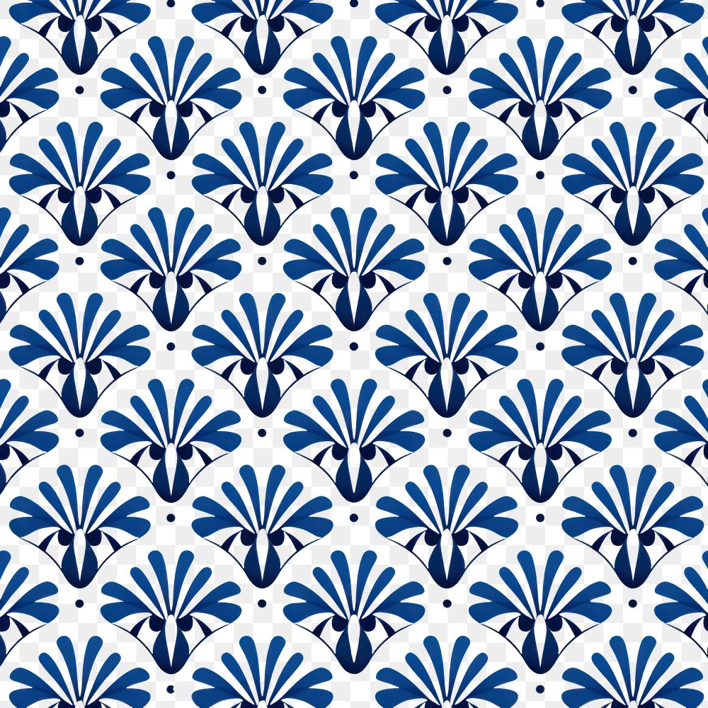 PNG Thai blue pattern backgrounds shape repetition. 