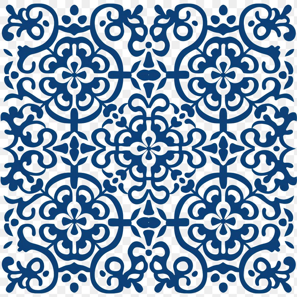 PNG Thai blue pattern backgrounds shape art. AI generated Image by rawpixel.