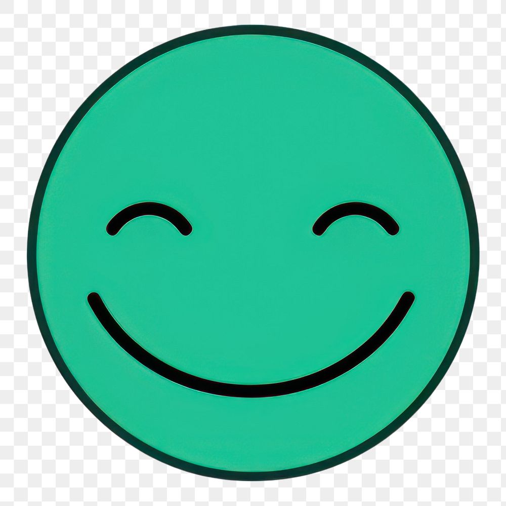 PNG Smile green face logo. AI generated Image by rawpixel.