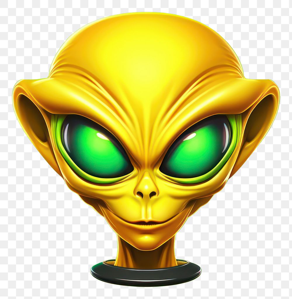 PNG Alien cartoon green representation. AI generated Image by rawpixel.
