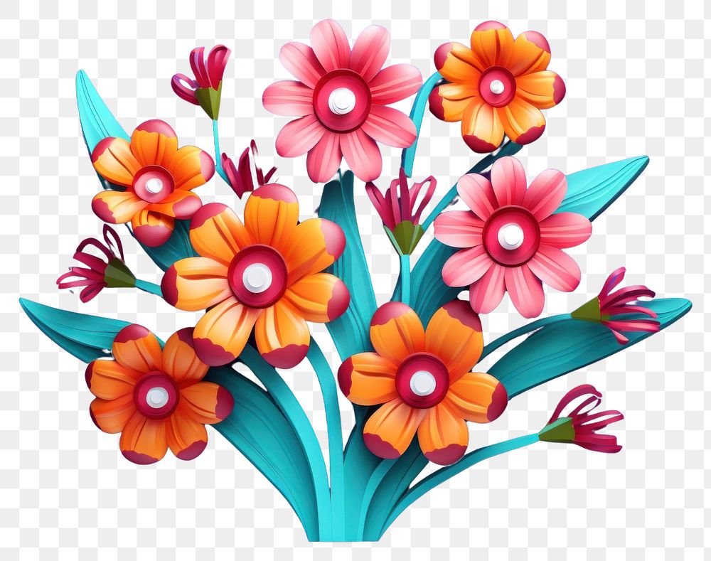 PNG Flowers art petal plant. AI generated Image by rawpixel.