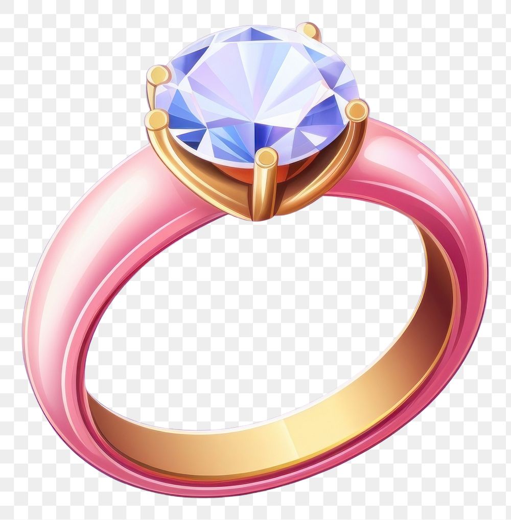 PNG Ring gemstone jewelry diamond. AI generated Image by rawpixel.