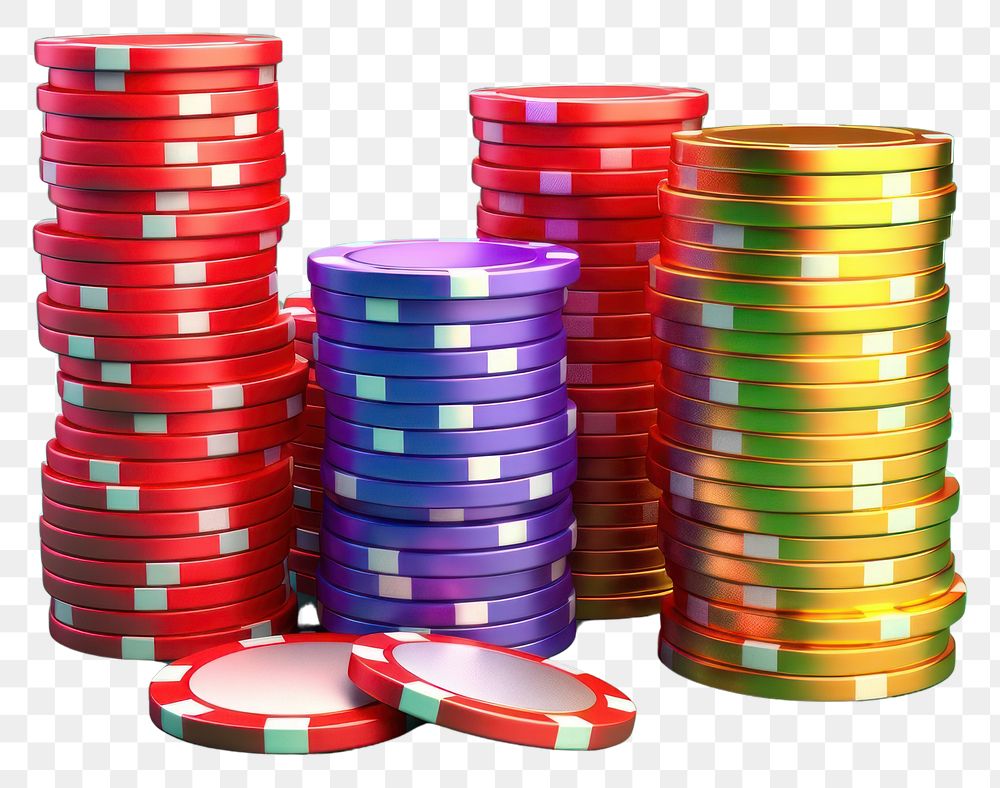 PNG Stacks of casino chips gambling game opportunity. AI generated Image by rawpixel.