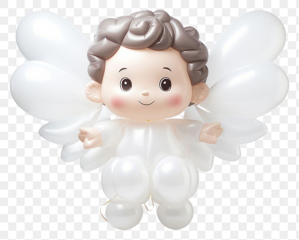 PNG Angel balloon cute toy. AI generated Image by rawpixel.