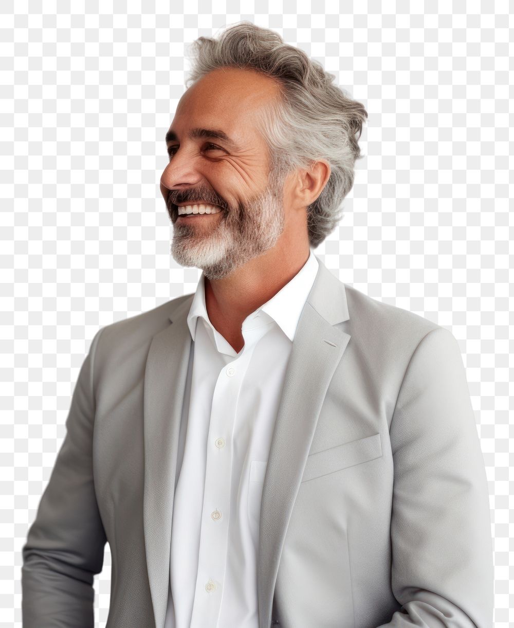 PNG  Businessman smiling looking adult