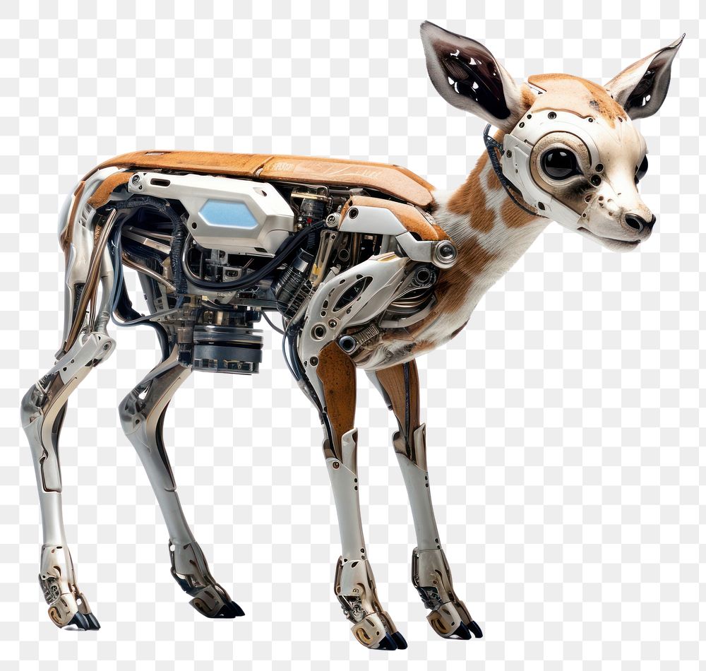 PNG Cyborg fawn animal mammal pet. AI generated Image by rawpixel.