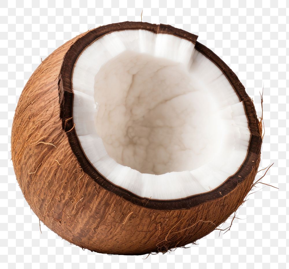 PNG Coconut freshness eggshell produce. AI generated Image by rawpixel.