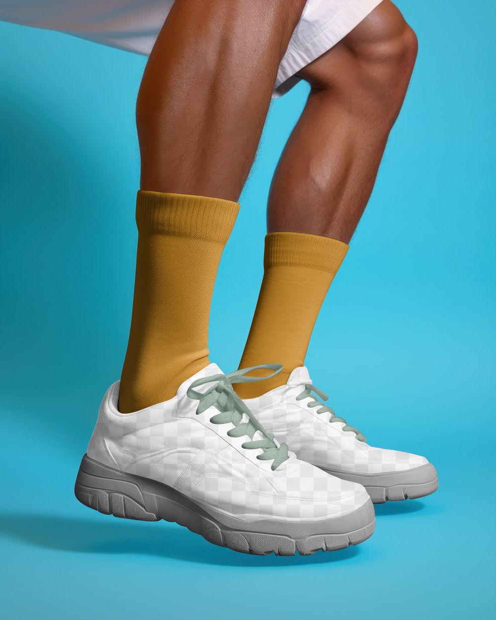 Men's sneakers png mockup, transparent design