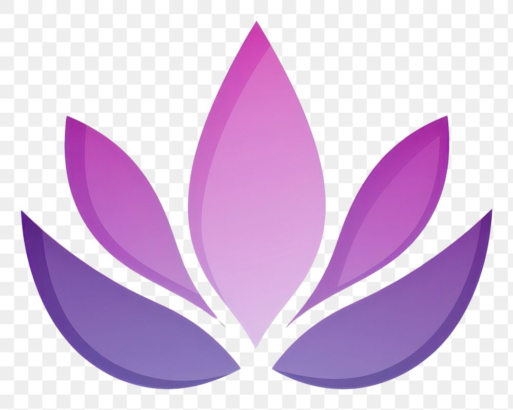 PNG Lotus purple logo flower. AI generated Image by rawpixel.