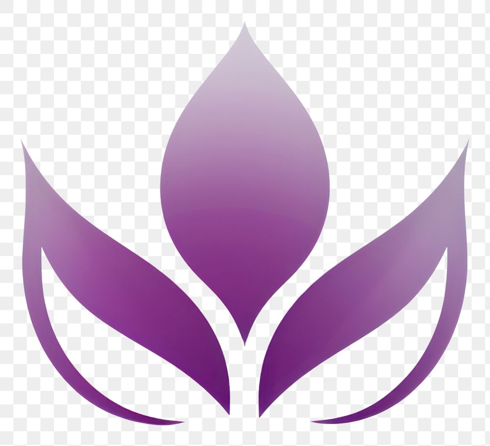 PNG Lotus logo purple plant. AI generated Image by rawpixel.