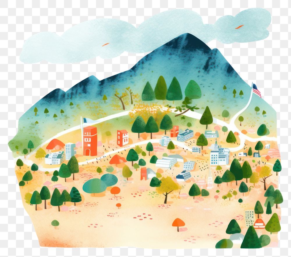 PNG Japan map painting outdoors nature. AI generated Image by rawpixel.