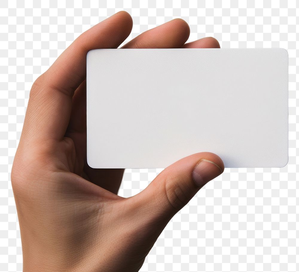 PNG  Hand holding text business card. AI generated Image by rawpixel.
