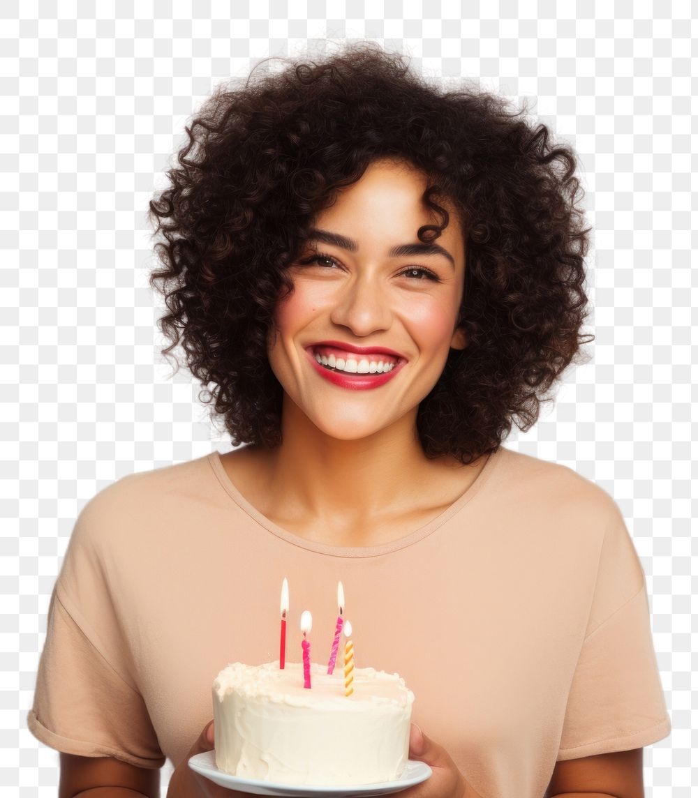 PNG Hispanic woman party birthday dessert. AI generated Image by rawpixel.