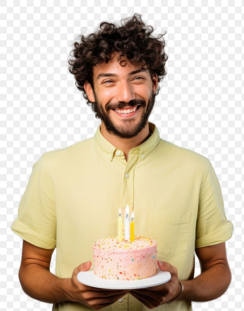 PNG Latino man party birthday dessert. AI generated Image by rawpixel.