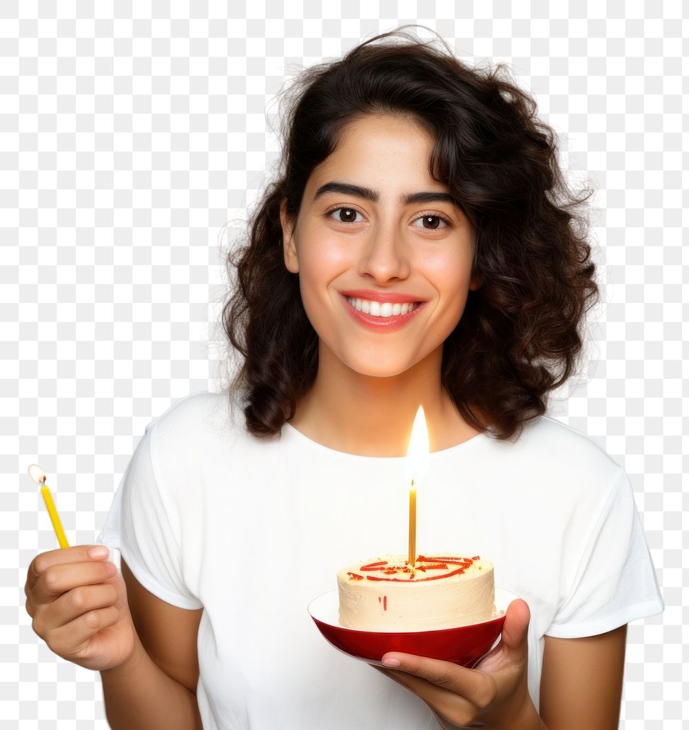 PNG Hispanic woman party birthday dessert. AI generated Image by rawpixel.