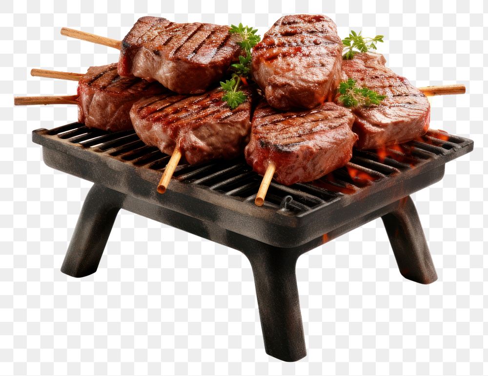 PNG  Bbq grilling cooking meat. AI generated Image by rawpixel.