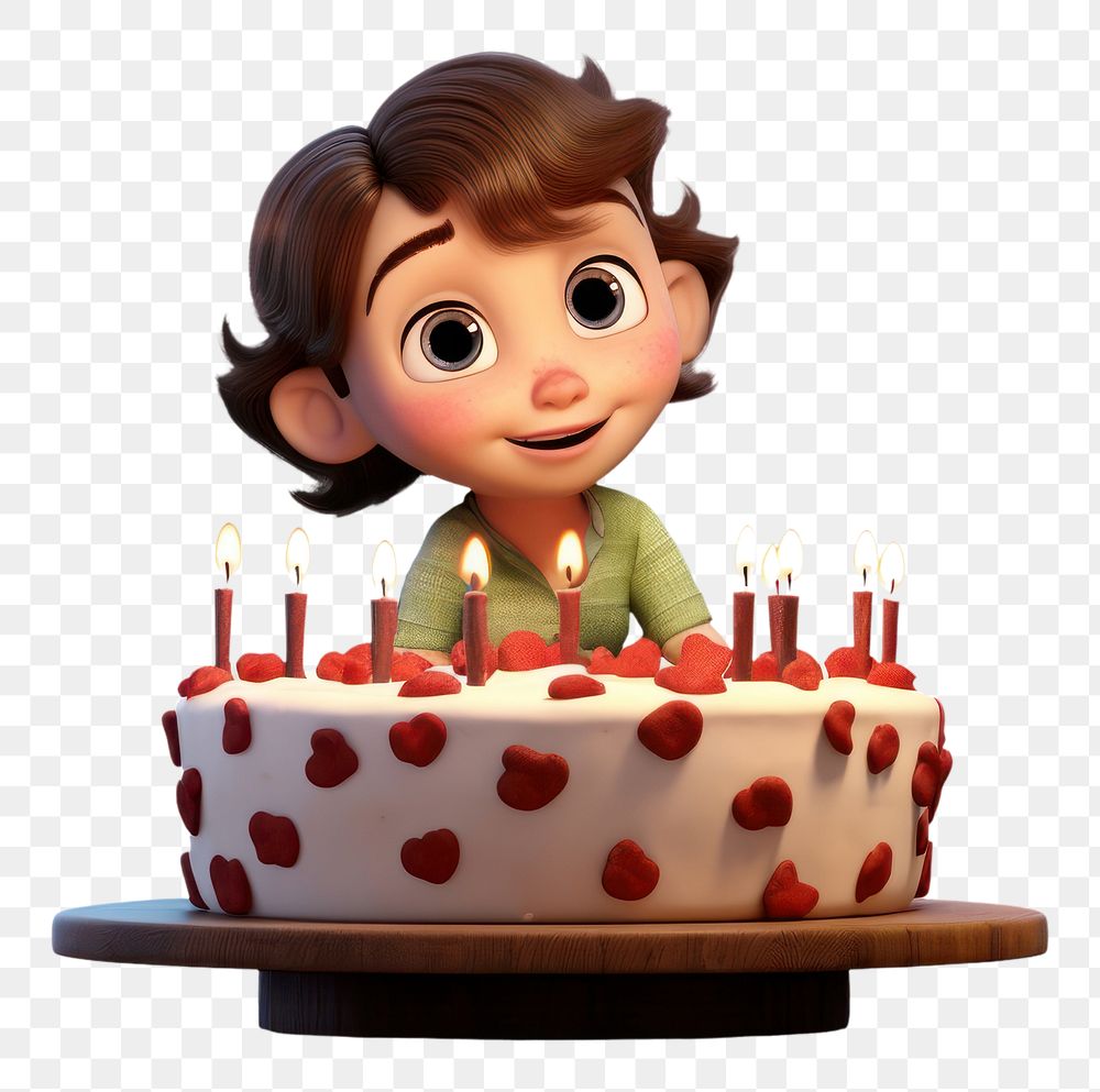 PNG Kid blowing cake birthday dessert food. AI generated Image by rawpixel.
